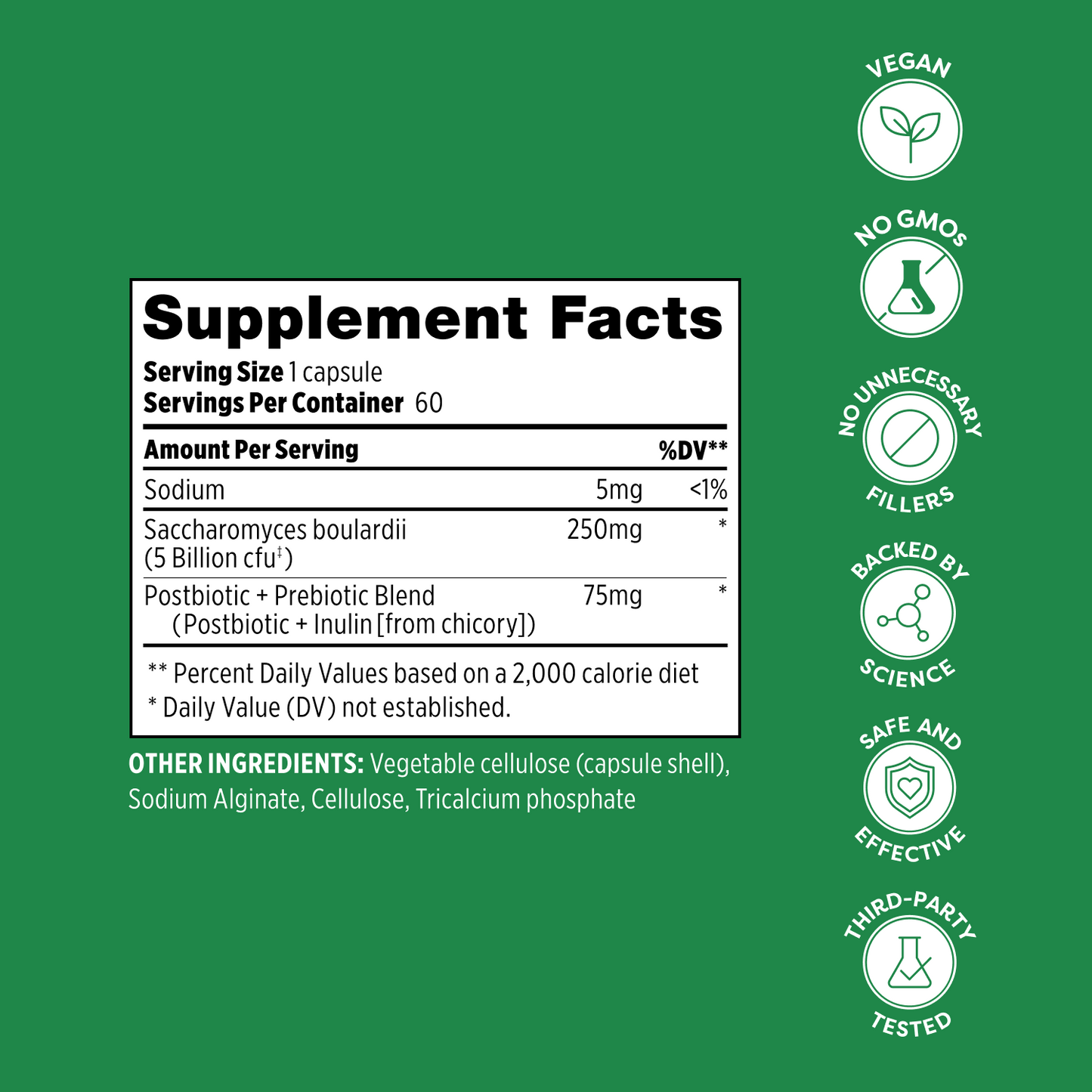 Total Care S. Boulardii Capsules - 60 Count