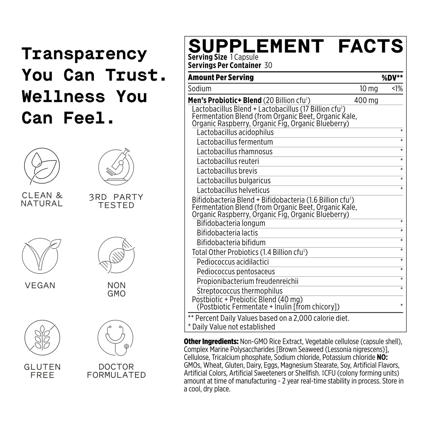 Men's Probiotic Capsules