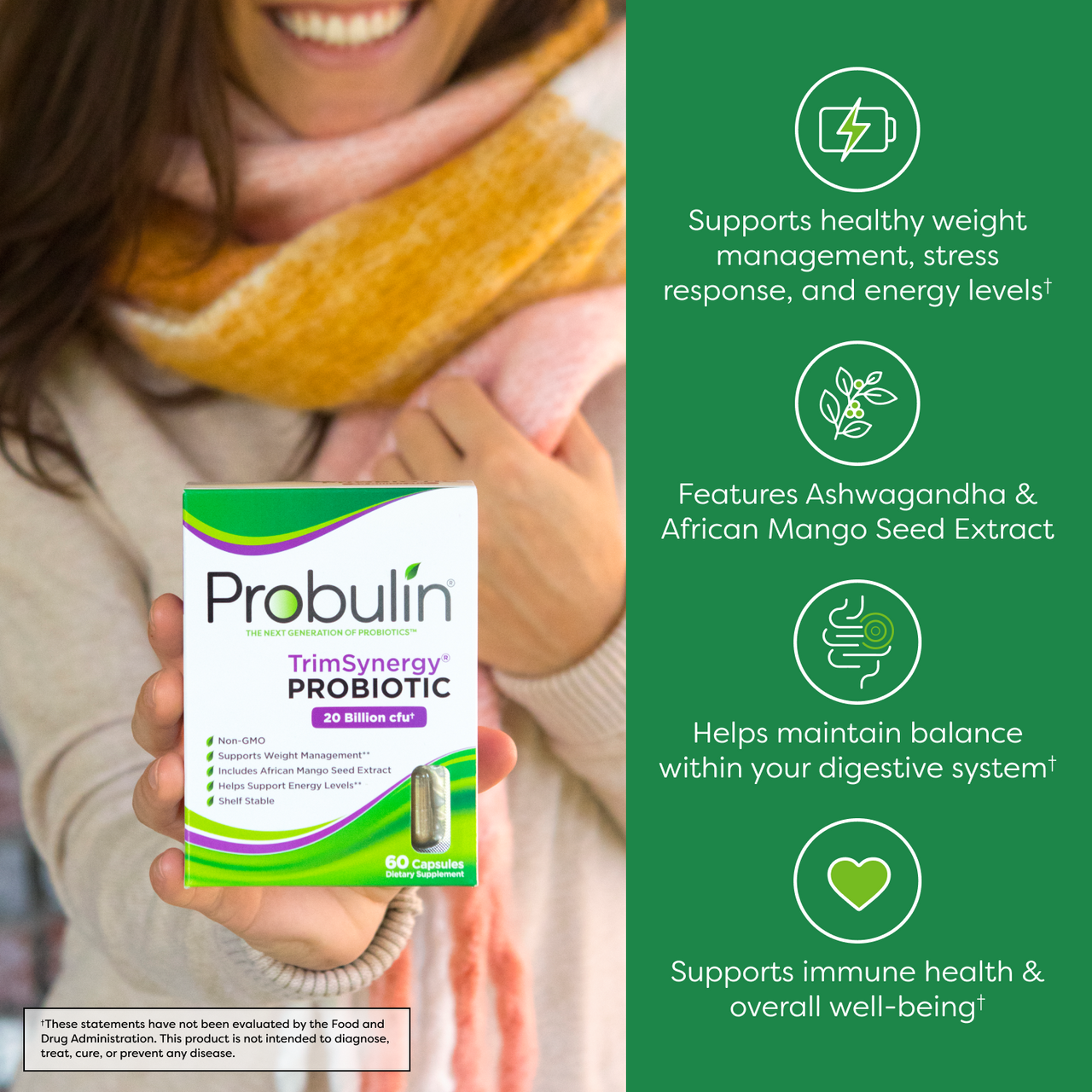 TrimSynergy® Probiotic Capsules - 60 Count