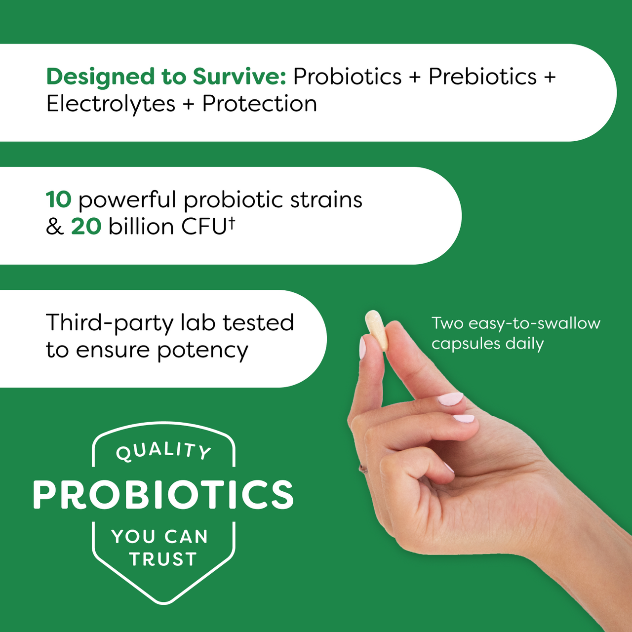 TrimSynergy® Probiotic Capsules - 60 Count