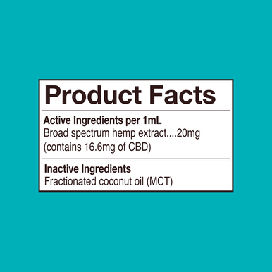 Pets Unflavored Broad Spectrum CBD Drops - 500MG