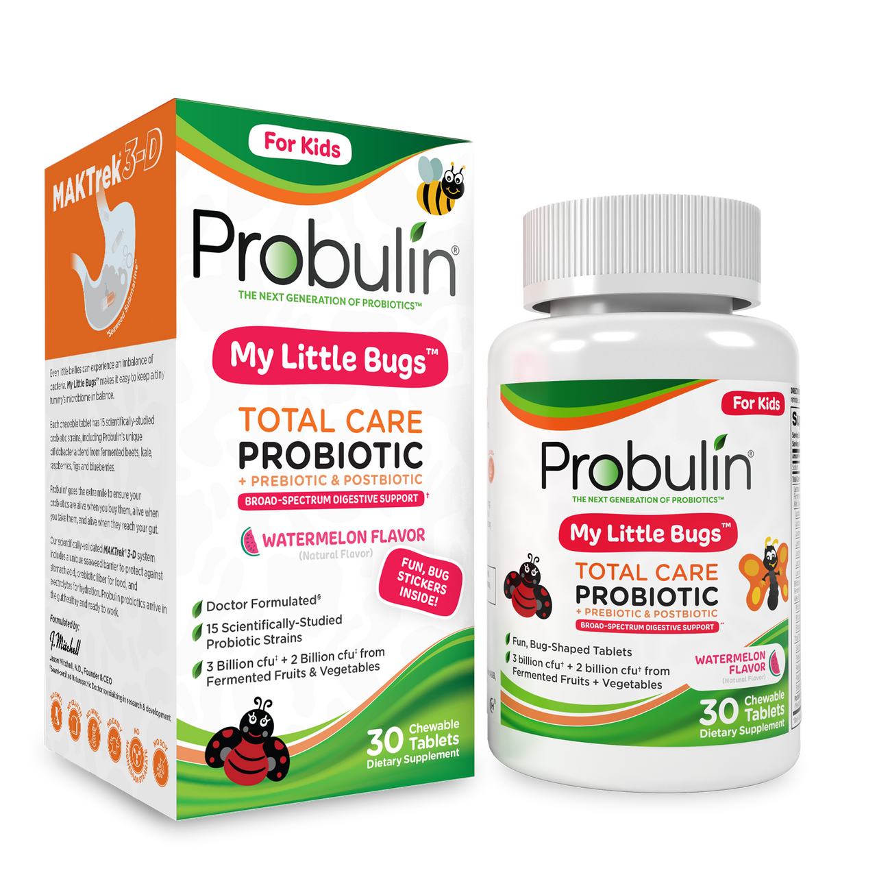My Little Bugs™ Total Care Probiotic For Kids - 30 Count