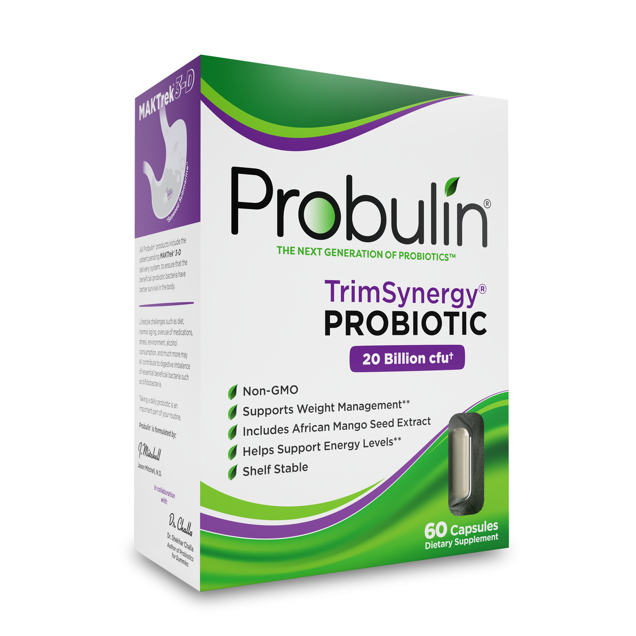 TrimSynergy® Probiotic Capsules - 60 Count