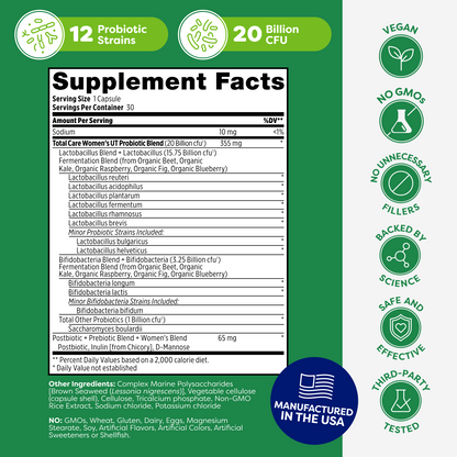 Total Care Women’s UT Probiotic Capsules - 30 Count