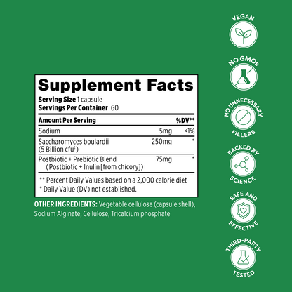 Total Care S. Boulardii Capsules - 60 Count