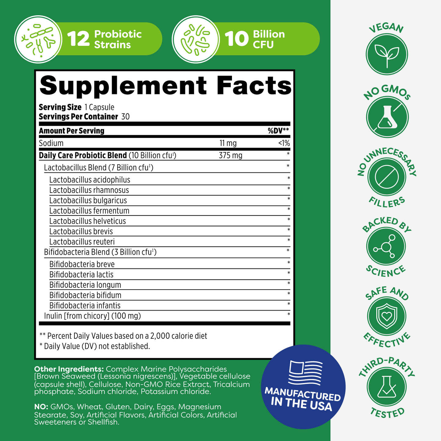 Daily Care Probiotic Capsules