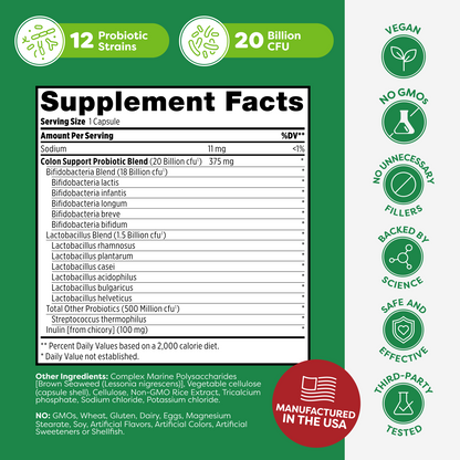 Colon Support Probiotic Capsules