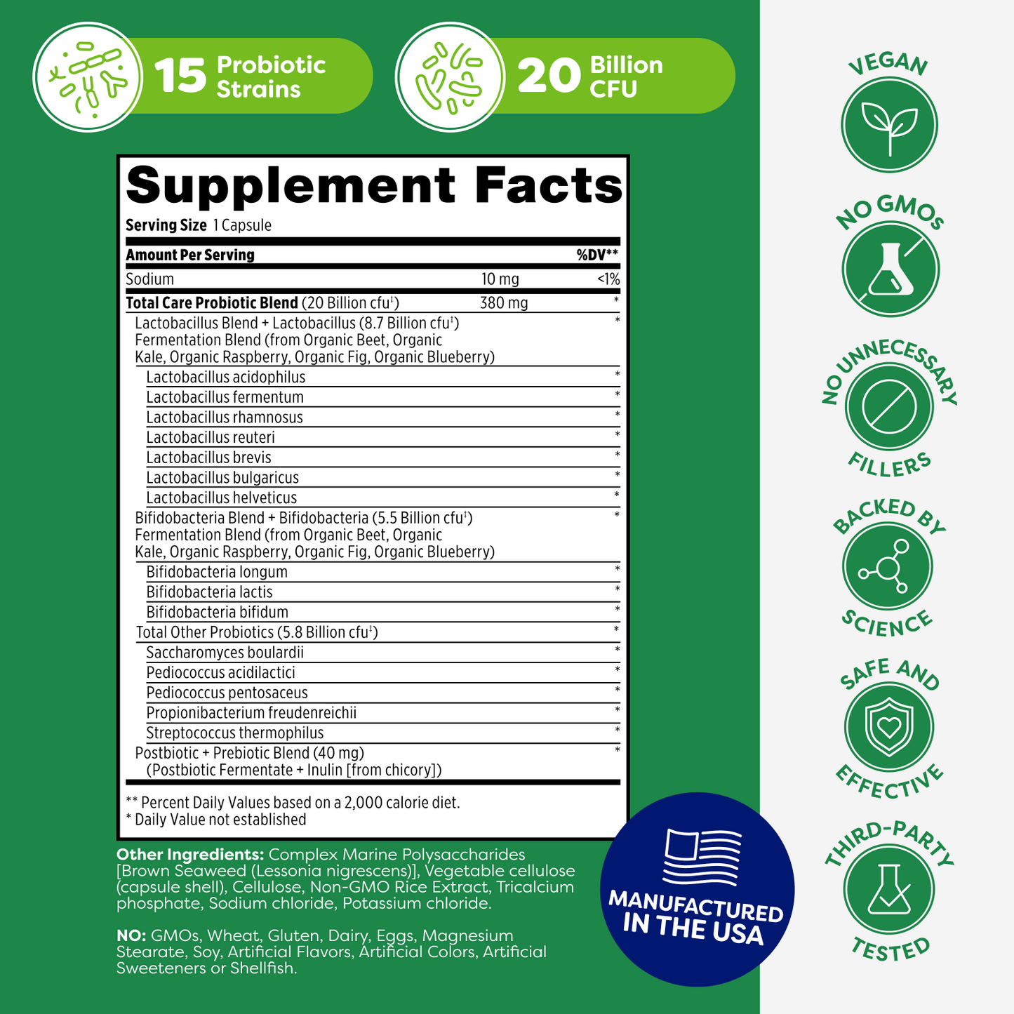 Total Care Probiotic Capsules