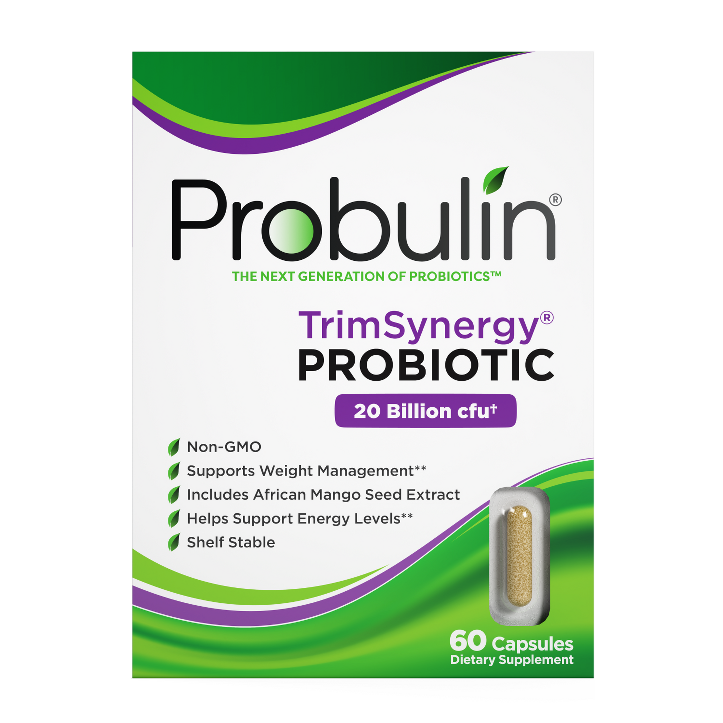 TrimSynergy® Probiotic Capsules - 60 Count