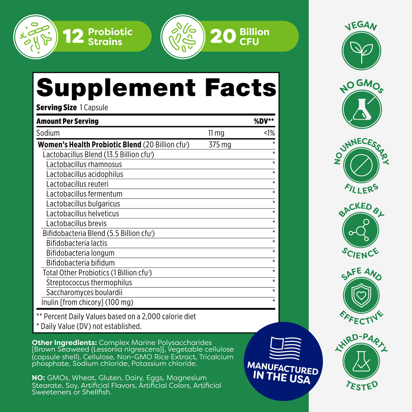 Women’s Health Probiotic Capsules