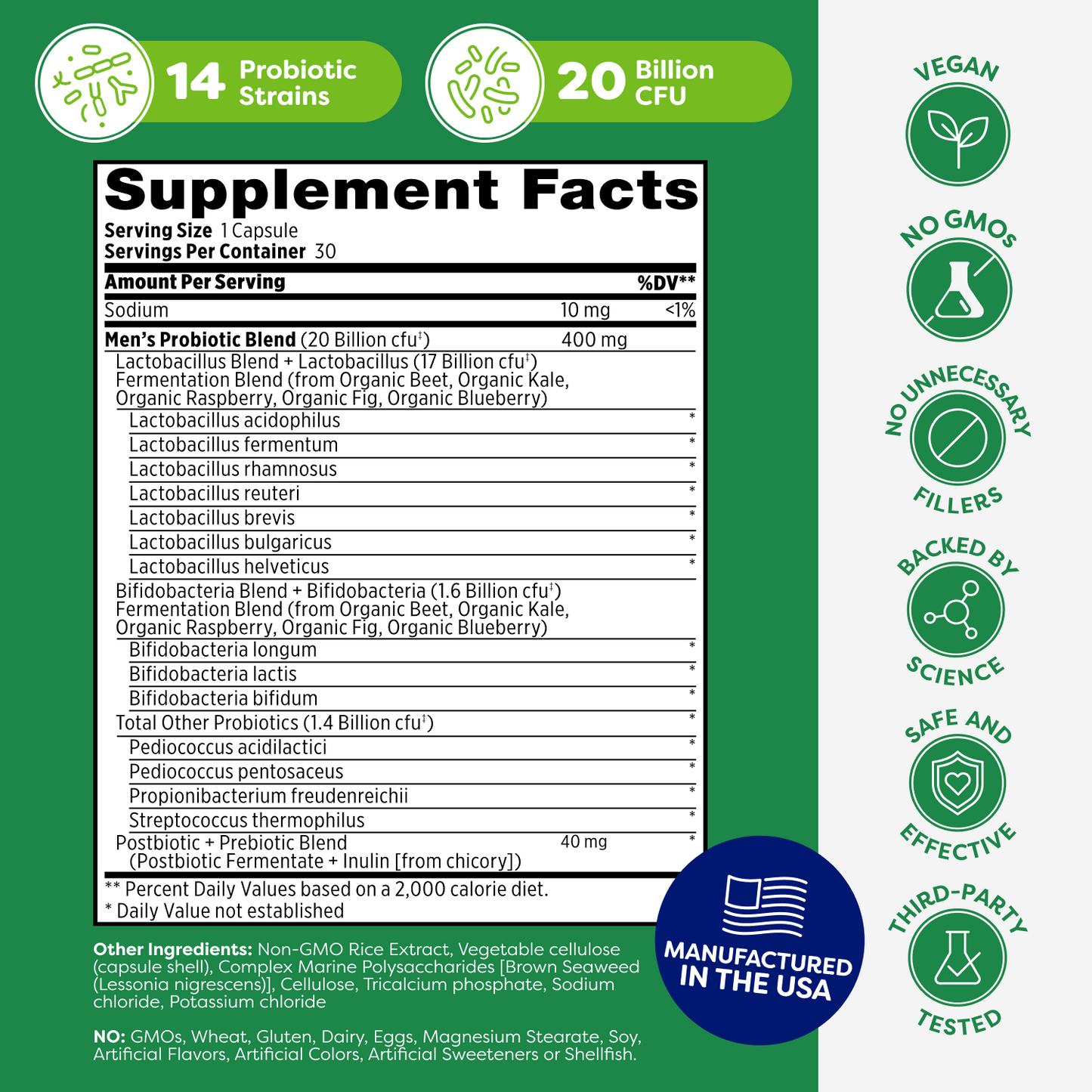 Total Care Men's Probiotic Capsules