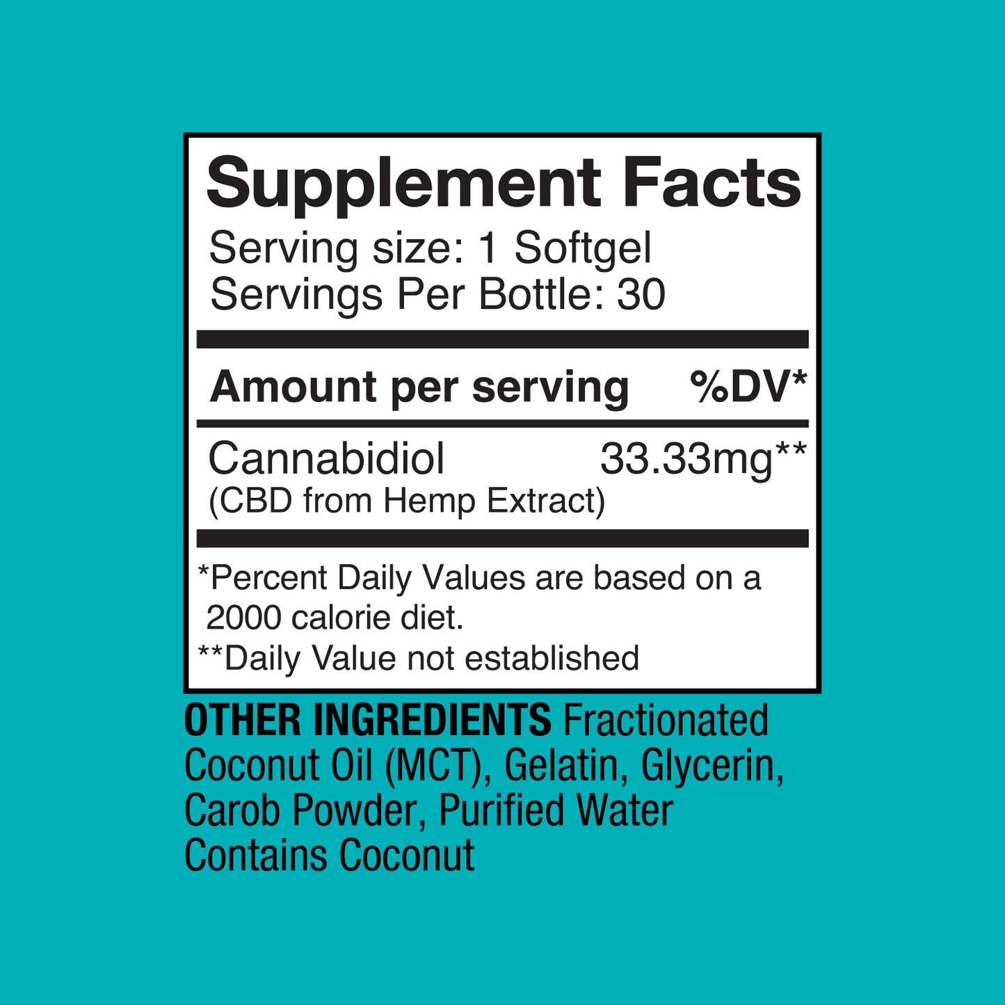 Daily CBD Gel Capsules