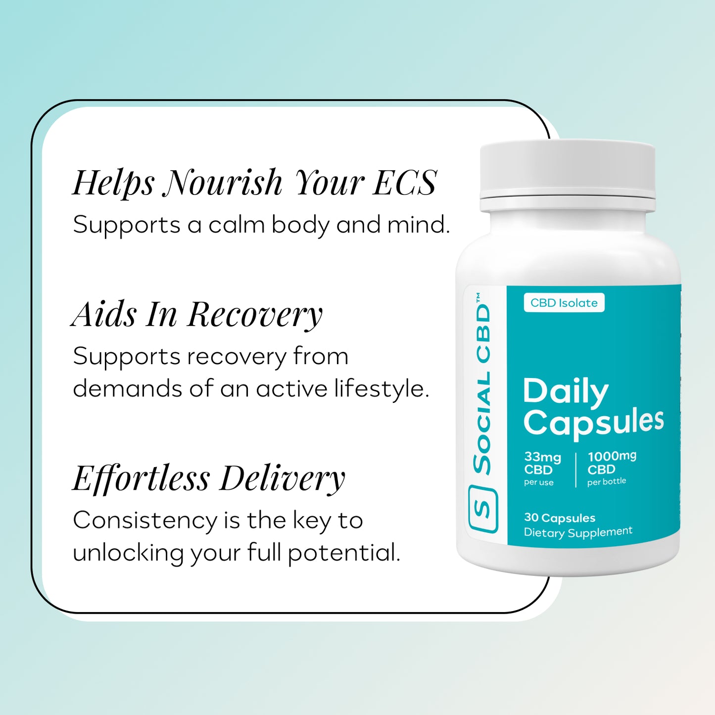 Daily CBD Gel Capsules