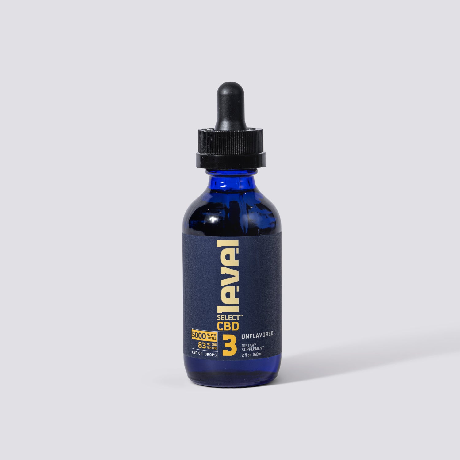 LVL 3 Daily Drops - Unflavored - 5000MG CBD