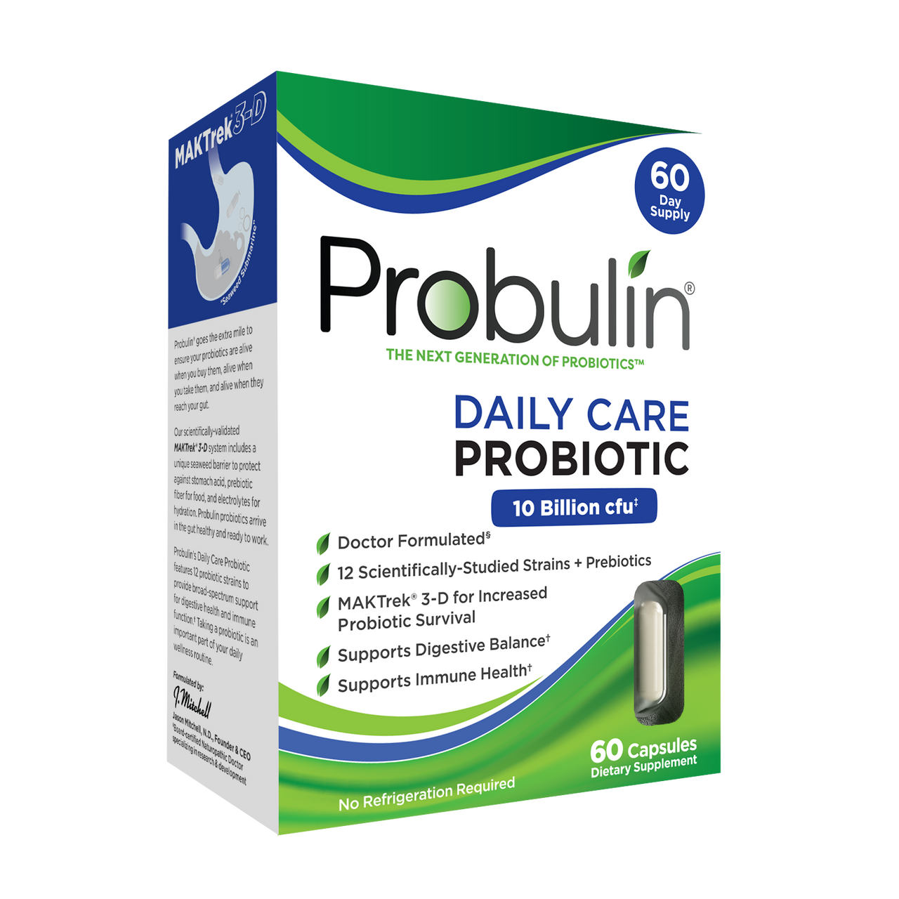Daily Care Probiotic Capsules - 60 Count