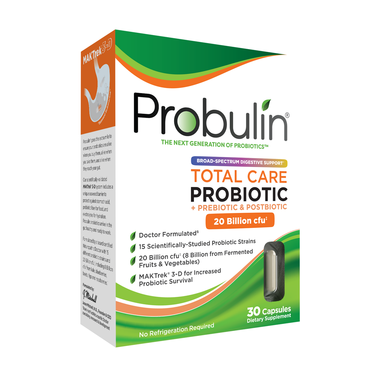 Total Care Probiotic Capsules - 30 Count