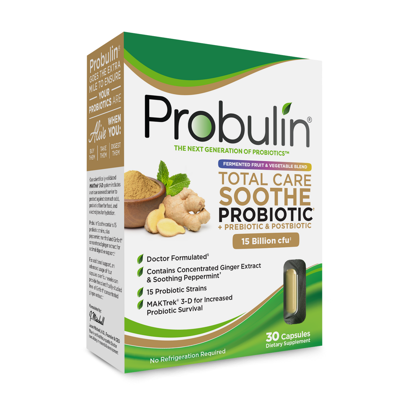 Total Care Soothe Probiotic Capsules - 30 Count
