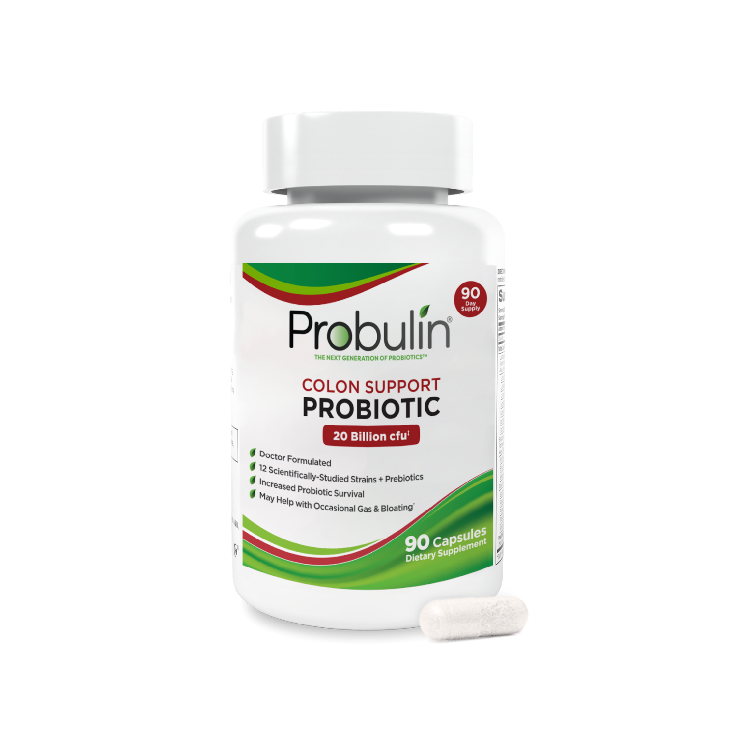 Colon Support Probiotic Capsules - 90 Count