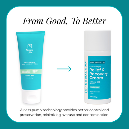 XS Relief & Recovery CBD Muscle Cream - 1200mg